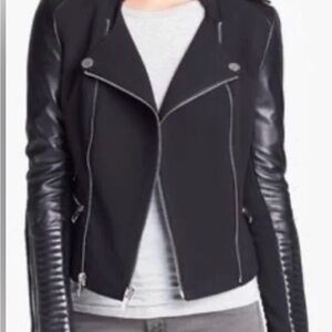BCBGMaxAzria Black Jacket with Silver Details